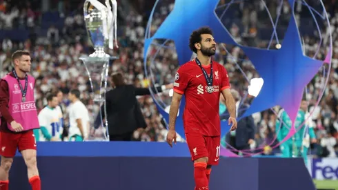 Mohamed Salah tras perder la final de Champions