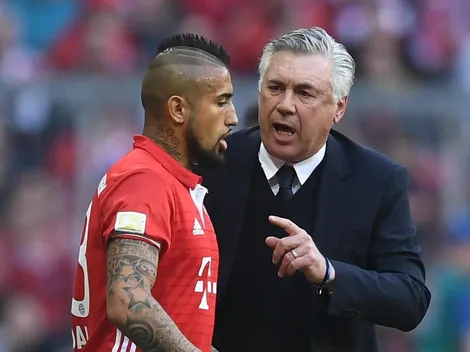 La devoción de Ancelotti por Vidal: "Voy a la guerra con él"