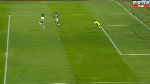 Moises puso el 0-2 parcial para Fortaleza ante Colo Colo en la Libertadores.