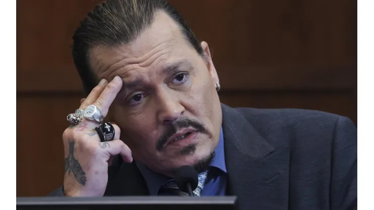 Johnny Depp en su segunda declaración en el estrado, durante el juicio.