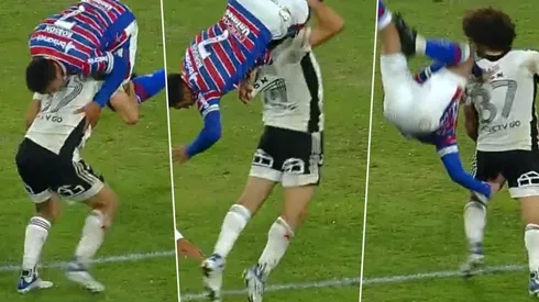 Falcón levanta a Robson y lo deja caer fuertemente