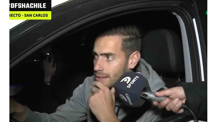 Lucas Melano habló al salir de San Carlos de Apoquindo