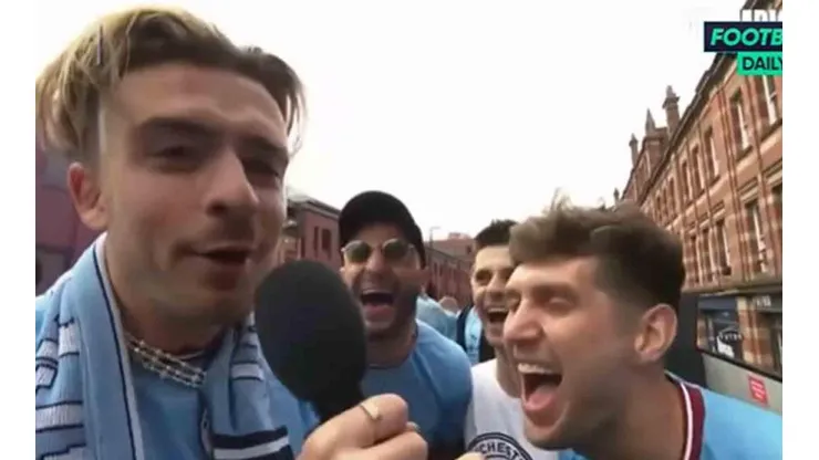 Grealish fue el protagonista de las celebraciones del Manchester City
