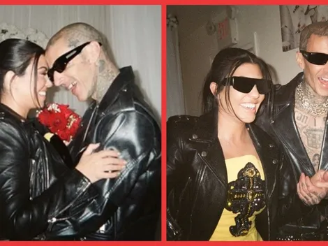 Las postales del matrimonio entre Kourtney Kardashian y Travis Barker