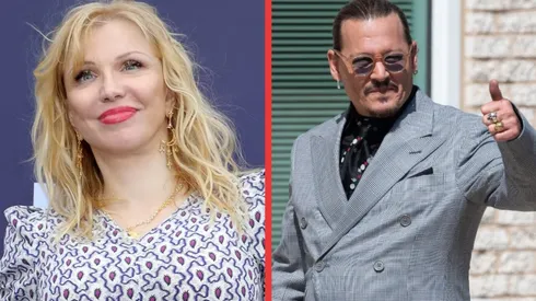 Courtney Love y Johnny Depp.