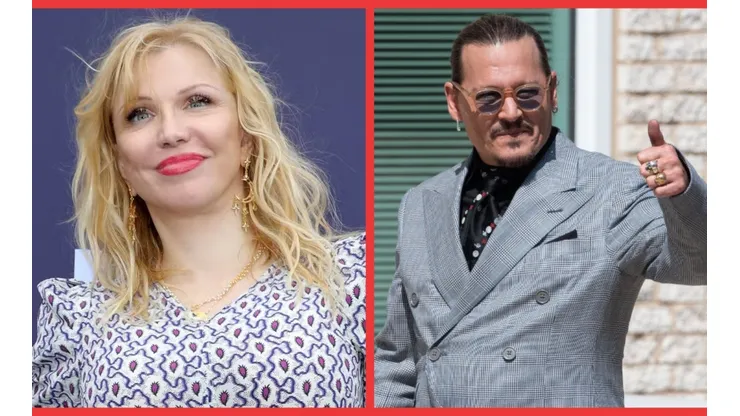 Courtney Love y Johnny Depp.