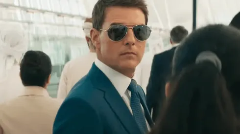 Tom Cruise como Ethan Hunt en Misión Imposible – Dead Reckoning, Parte 1.