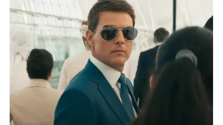 Tom Cruise como Ethan Hunt en Misión Imposible - Dead Reckoning, Parte 1.