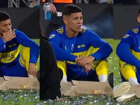 Rojo abre la polémica en Argentina al festejar fumando y tomando chela