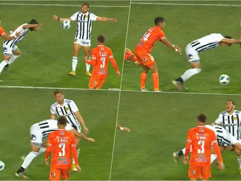 ¡Auch! Jugador de F. Vial le pega a su compañero justo donde nace la vida