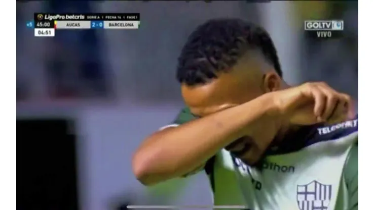 Byron Castillo atraviesa un delicado momento en el Barcelona de Guayaquil