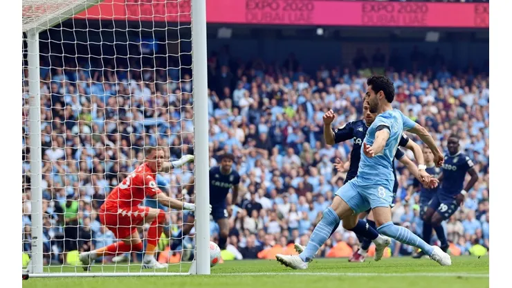Gundogan marcando el gol de la victoria del Manchester City