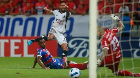 Juan Martín Lucero marcó uno de los dos goles albos en el triunfo conseguido en Brasil.