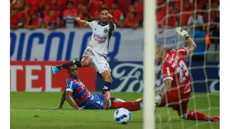 Juan Martín Lucero marcó uno de los dos goles albos en el triunfo conseguido en Brasil.