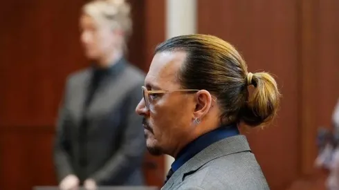 Johnny Depp y Amber Heard en medio del juicio.