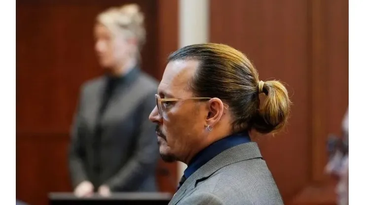 Johnny Depp y Amber Heard en medio del juicio.