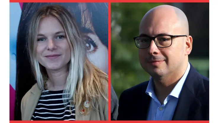 Los amigos Ignacia Allamand y Nicolás López.