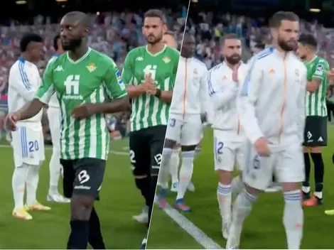 Video: Real Madrid y Betis se muestran respeto con doble pasillo