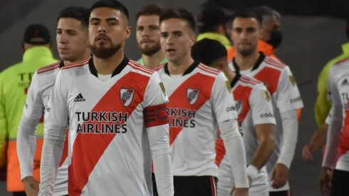 Paulo Díaz fue capitán con la camiseta de River Plate ante Colo Colo.