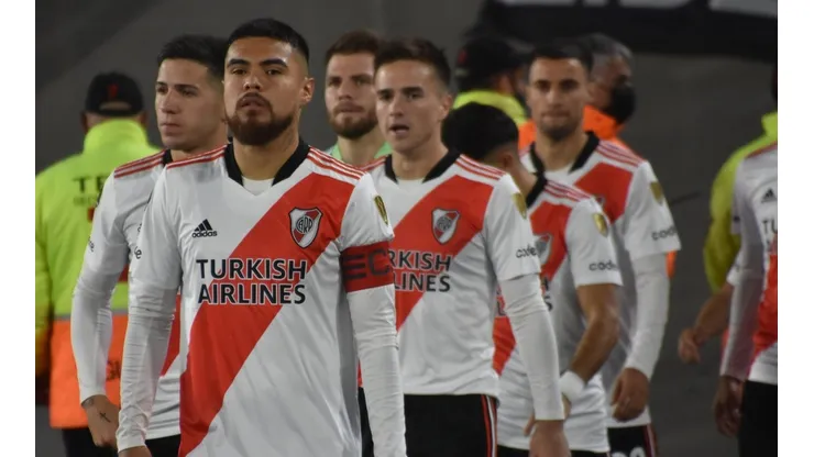 Paulo Díaz fue capitán con la camiseta de River Plate ante Colo Colo.