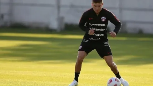 El Colo Gil en un microciclo de la Roja