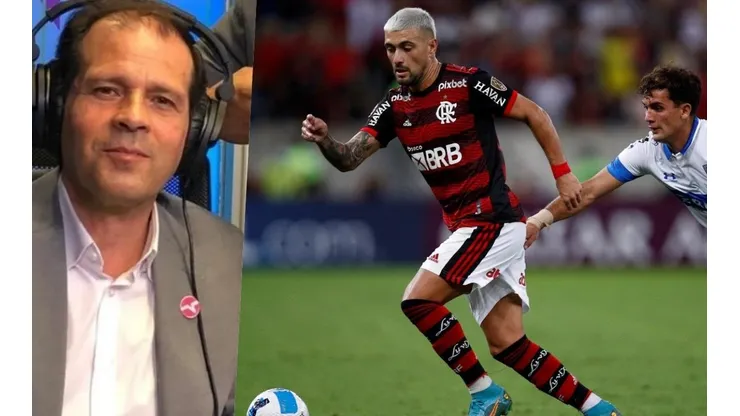 Lorca, quien fue la voz del encuentro entre la UC y Flamengo en Radio Agricultura, sacó risas con una particular comparación