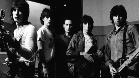 The Rolling Stones en 1977.