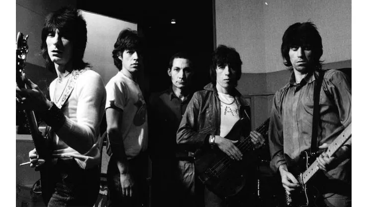 The Rolling Stones en 1977.