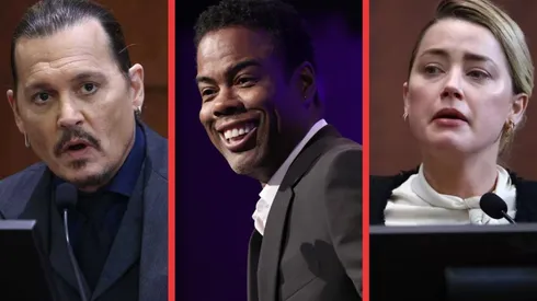 Johnny Depp, Chris Rock y Amber Heard.