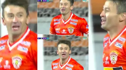 Roberto Gutiérrez reaccionó de esta manera en el momento del gol.