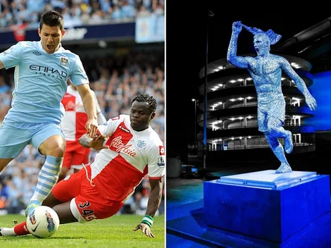 City presenta estatua de Agüero a 10 años de su mítico gol