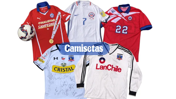 Muchas camisetas históricas estarán en la subasta.
