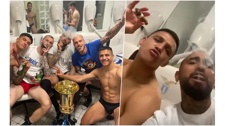Arturo Vidal y Alexis Sánchez campeones a lo Carlo Ancelotti.