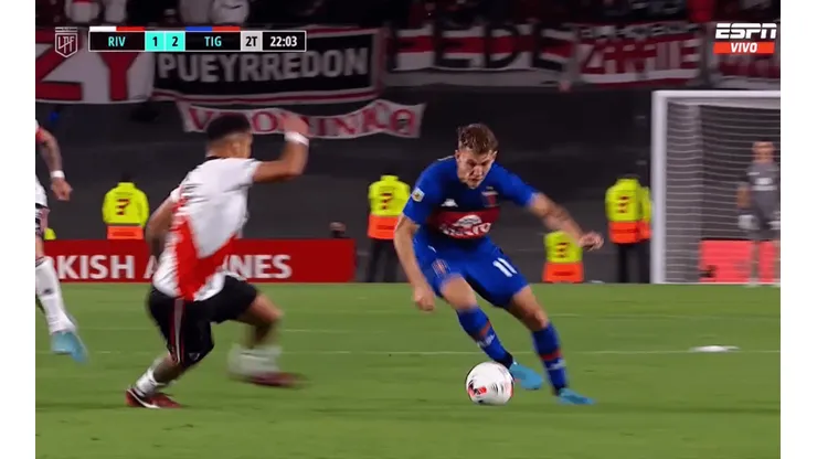 Condoro de Paulo Díaz le cuesta caro a River Plate contra Tigre.