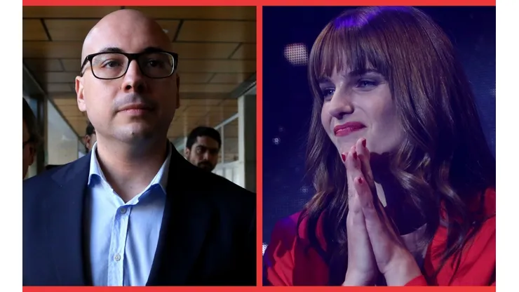 Nicolás López en tribunales y Josefina Montané en el lanzamiento de Pacto de Sangre.