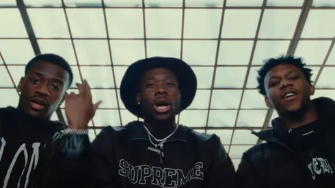 Alphonso Davies junto a sus compañeros de la banda The Stugang Collective