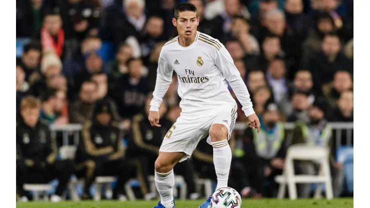 James Rodríguez con Real Madrid en febrero de 2020