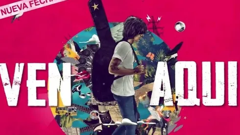 La gráfica para el concierto de regreso de Los Bunkers, Ven Aquí.