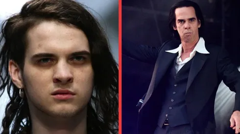 Jethro Lazenby junto a su padre Nick Cave.