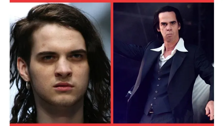 Jethro Lazenby junto a su padre Nick Cave.