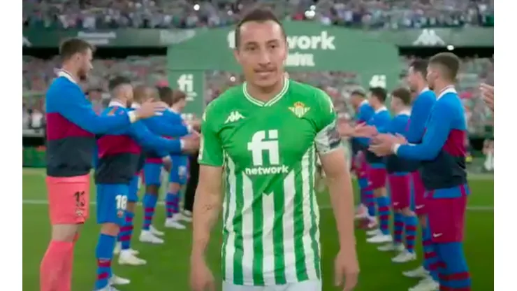 Betis recibió el respeto del Barcelona con el pasillo tras el título de Copa del Rey