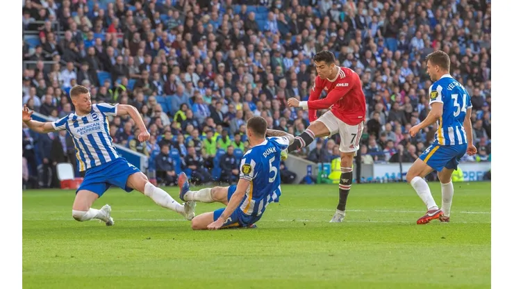 Una humillante y dolorosa derrota sufrió CR7 con el United ante el Brighton.