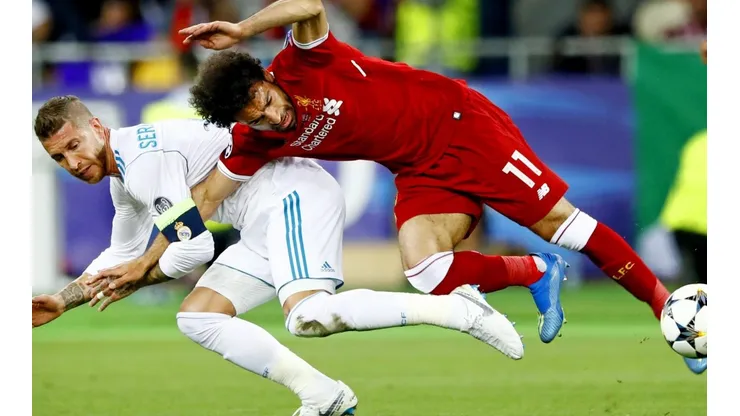 Mohamed Salah solo jugó media hora en la final de 2018.