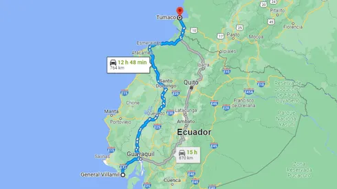 Un largo viaje separa a las dos ciudades costeras de Colombia y Ecuador.