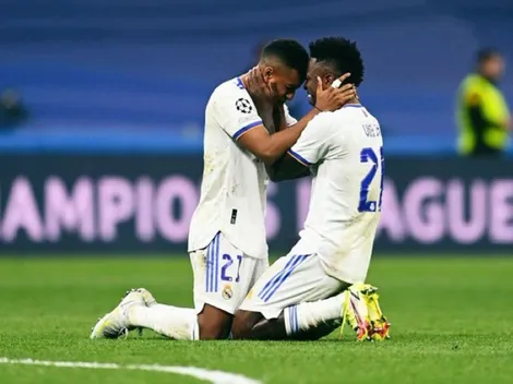 Emocionante: el comentado abrazo entre Rodrygo y Vinicius