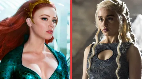 Amber Heard como Mera, en Aquaman, y Emilia Clarke como Daenerys Targaryen, en Game of Thrones.
