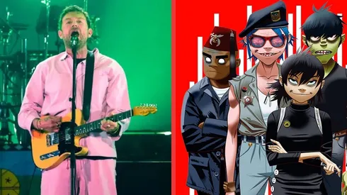 Damon Albarn comandando a Gorillaz sobre el escenario del Movistar Arena.