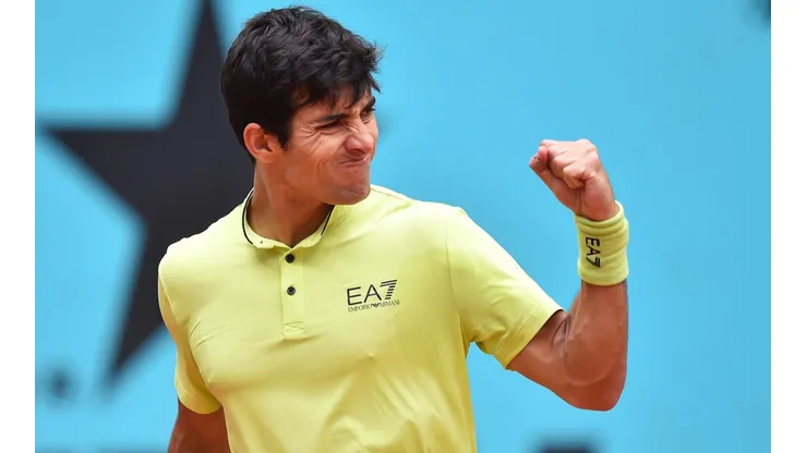 Cristian Garín logró un gran triunfo en la primera ronda del Masters de Madrid.