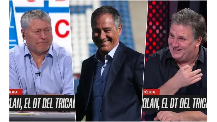 Luka Tudor asegura que la llegada de Ariel Holan amenaza a Colo Colo y Patricio Yáñez lo mira con cara de "qué está tomando este loquillo".