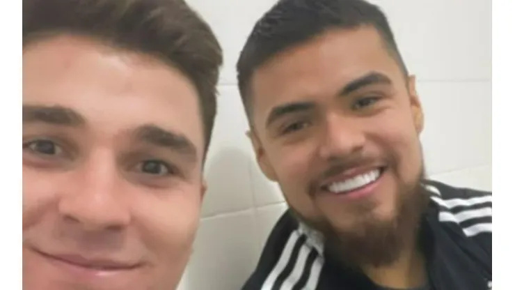 Paulo Díaz felicitó a Julián Álvarez por sus tres anotaciones en la goleada de River